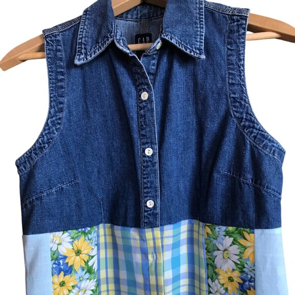 Handmade Patchwork Duster, S-M: Upcycled Boho Floral Spring Layering Jacket - Picture 9 of 12